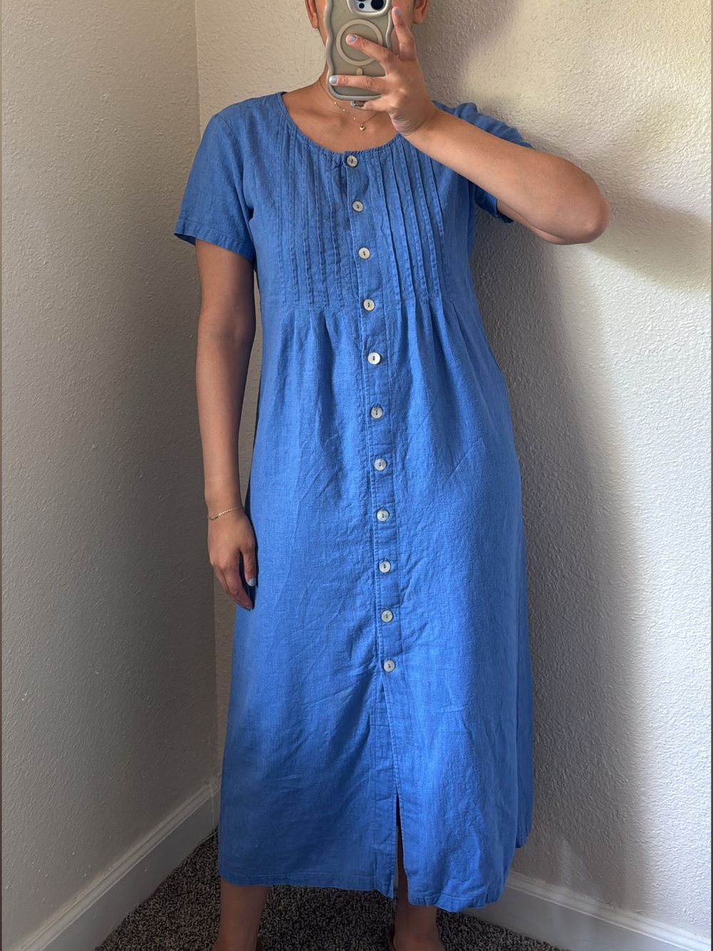 Vintage cobalt blue dress